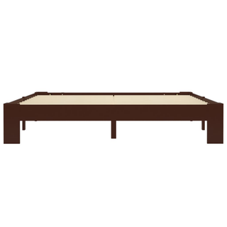 Bed Frame Dark Brown Solid Pine Wood 180x200 cm 6FT Super King - Giant Lobelia