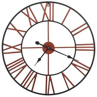 vidaXL Wall Clock Metal 58 cm Red - Giant Lobelia