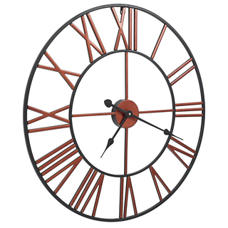 vidaXL Wall Clock Metal 58 cm Red - Giant Lobelia