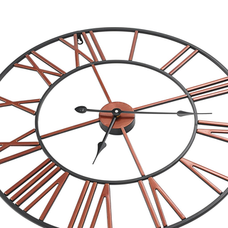 vidaXL Wall Clock Metal 58 cm Red - Giant Lobelia