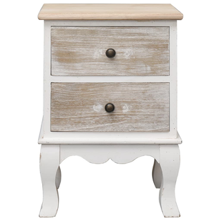 Bedside Cabinet 35x30x50 cm Paulownia Wood - Giant Lobelia