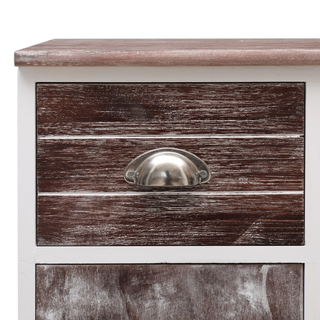 Sideboard with 10 Drawers Brown 113x30x79 cm Wood - Giant Lobelia