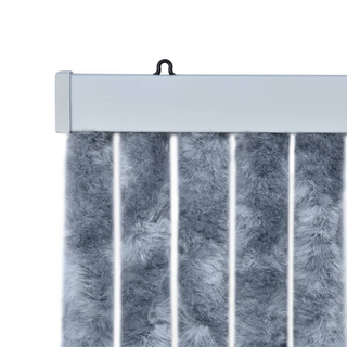 vidaXL Insect Curtain Silver 100x220 cm Chenille - Giant Lobelia