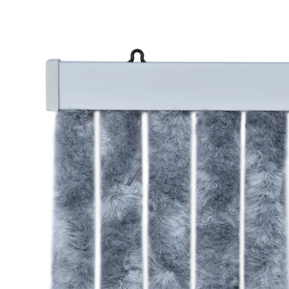 vidaXL Insect Curtain Silver 90x220 cm Chenille - Giant Lobelia