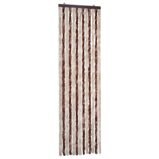 vidaXL Insect Curtain Beige and Light Brown 56x185 cm Chenille - Giant Lobelia