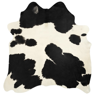 vidaXL Real Cow Hide Rug Black and White 150x170 cm - Giant Lobelia