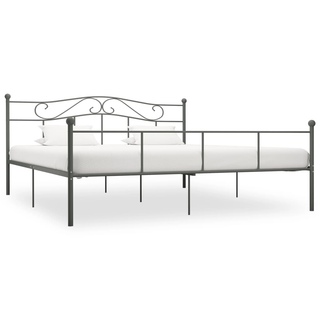 Bed Frame Grey Metal 180x200 cm 6FT Super King - Giant Lobelia