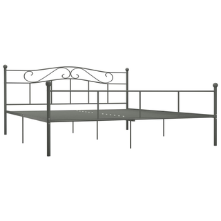 Bed Frame Grey Metal 180x200 cm 6FT Super King - Giant Lobelia