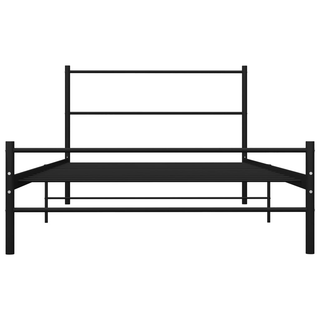 Bed Frame Black Metal 100x200 cm - Giant Lobelia