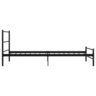 Bed Frame Black Metal 100x200 cm - Giant Lobelia