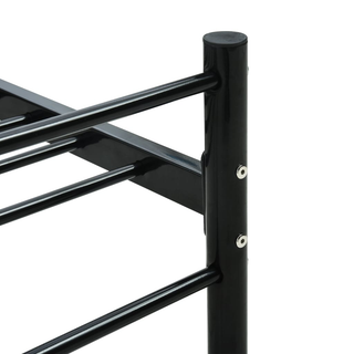 Bed Frame Black Metal 100x200 cm - Giant Lobelia