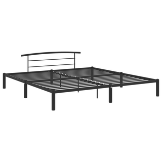 Bed Frame Black Metal 200x200 cm - Giant Lobelia