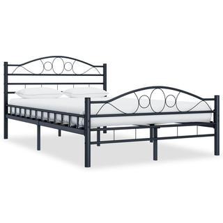 Bed Frame Black Steel 120x200 cm - Giant Lobelia