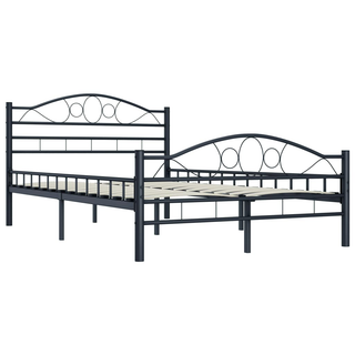 Bed Frame Black Steel 120x200 cm - Giant Lobelia