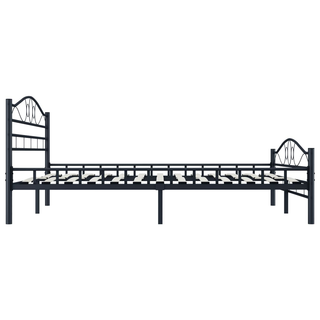 Bed Frame Black Steel 200x200 cm - Giant Lobelia