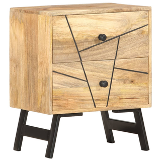 Bedside Cabinet 40x30x50 cm Solid Mango Wood - Giant Lobelia