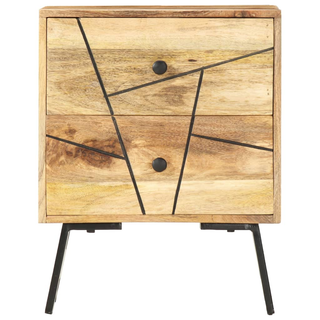 Bedside Cabinet 40x30x50 cm Solid Mango Wood - Giant Lobelia