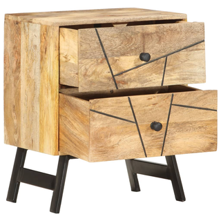 Bedside Cabinet 40x30x50 cm Solid Mango Wood - Giant Lobelia