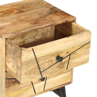 Bedside Cabinet 40x30x50 cm Solid Mango Wood - Giant Lobelia