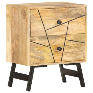 Bedside Cabinet 40x30x50 cm Solid Mango Wood - Giant Lobelia