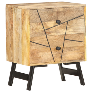 Bedside Cabinet 40x30x50 cm Solid Mango Wood - Giant Lobelia