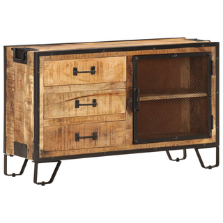 vidaXL Sideboard 100x31x60 cm Solid Rough Mango Wood - Giant Lobelia