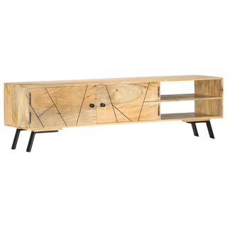 vidaXL TV Cabinet 140x30x40 cm Solid Mango Wood - Giant Lobelia