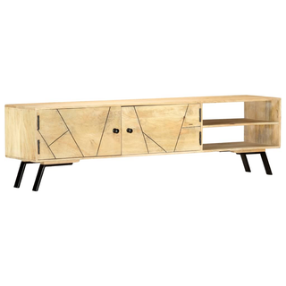 vidaXL TV Cabinet 140x30x40 cm Solid Mango Wood - Giant Lobelia