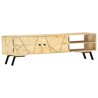 vidaXL TV Cabinet 140x30x40 cm Solid Mango Wood - Giant Lobelia