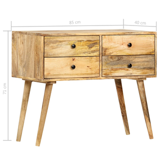 vidaXL Sideboard 85x40x71 cm Solid Mango Wood - Giant Lobelia