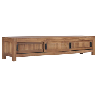 vidaXL TV Cabinet 150x30x30 cm Solid Teak Wood - Giant Lobelia