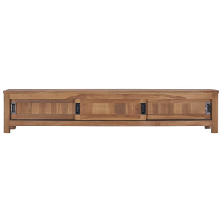 vidaXL TV Cabinet 150x30x30 cm Solid Teak Wood - Giant Lobelia