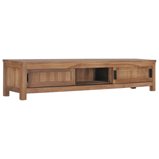 vidaXL TV Cabinet 150x30x30 cm Solid Teak Wood - Giant Lobelia