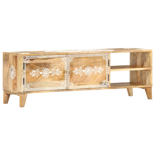 vidaXL TV Cabinet 120x30x40 cm Solid Mango Wood - Giant Lobelia