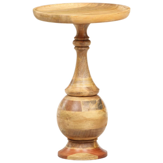 vidaXL Round Side Table 43x43x66 cm Solid Mango Wood - Giant Lobelia