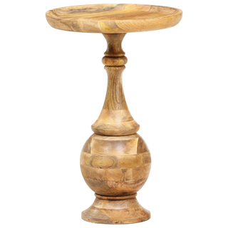 vidaXL Round Side Table 43x43x66 cm Solid Mango Wood - Giant Lobelia