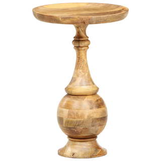 vidaXL Round Side Table 43x43x66 cm Solid Mango Wood - Giant Lobelia