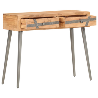 vidaXL Console Table 90x30x75 cm Solid Acacia Wood - Giant Lobelia