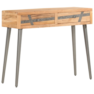 vidaXL Console Table 90x30x75 cm Solid Acacia Wood - Giant Lobelia