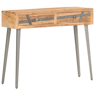 vidaXL Console Table 90x30x75 cm Solid Acacia Wood - Giant Lobelia