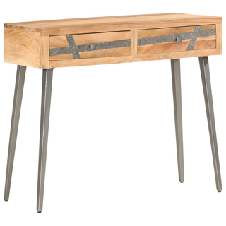 vidaXL Console Table 90x30x75 cm Solid Acacia Wood - Giant Lobelia