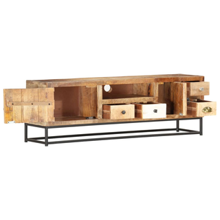 vidaXL TV Cabinet 120x30x40 cm Solid Reclaimed Wood - Giant Lobelia