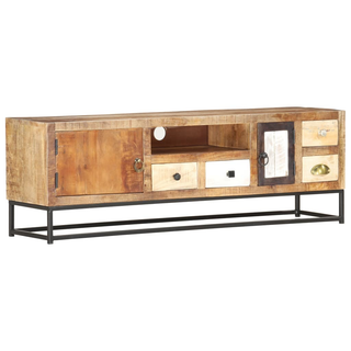 vidaXL TV Cabinet 120x30x40 cm Solid Reclaimed Wood - Giant Lobelia