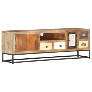 vidaXL TV Cabinet 120x30x40 cm Solid Reclaimed Wood - Giant Lobelia