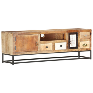 vidaXL TV Cabinet 120x30x40 cm Solid Reclaimed Wood - Giant Lobelia