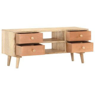 vidaXL TV Cabinet 110x30x45 cm Solid Mango Wood - Giant Lobelia