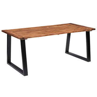 vidaXL Dining Table Solid Acacia Wood 180x90 cm - Giant Lobelia