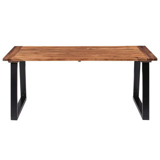 vidaXL Dining Table Solid Acacia Wood 180x90 cm - Giant Lobelia