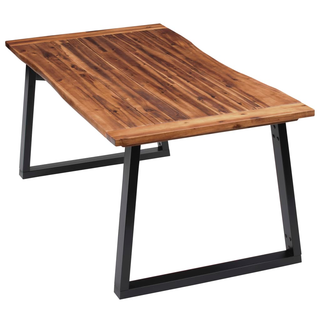 vidaXL Dining Table Solid Acacia Wood 180x90 cm - Giant Lobelia