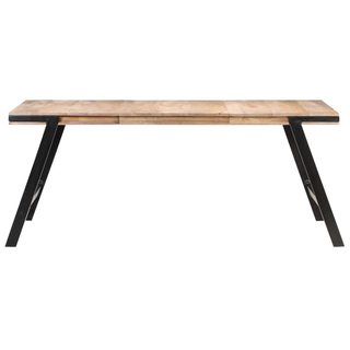 vidaXL Dining Table 180x90x76 cm Solid Mango Wood - Giant Lobelia